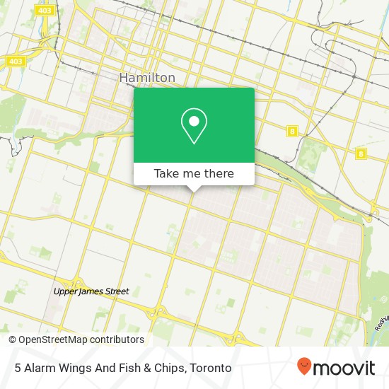 5 Alarm Wings And Fish & Chips map