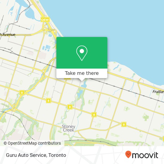 Guru Auto Service map