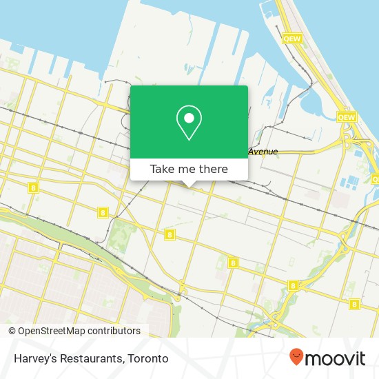 Harvey's Restaurants map