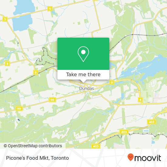 Picone's Food Mkt map