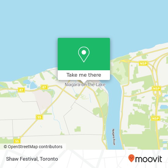Shaw Festival map