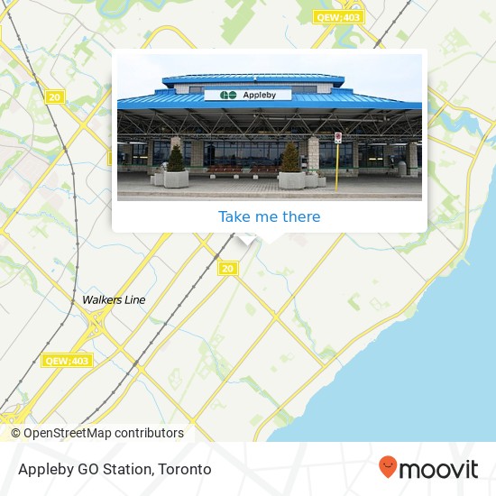 Appleby GO Station map