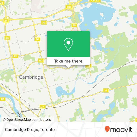 Cambridge Drugs map