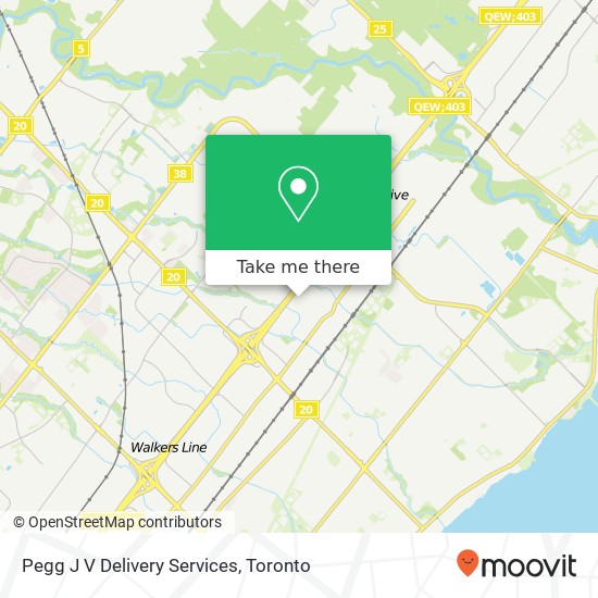 Pegg J V Delivery Services map