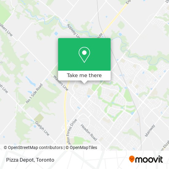 Pizza Depot map