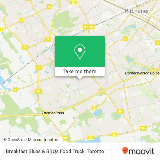 Breakfast Blues & BBQs Food Truck map