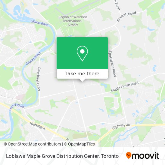 Loblaws Maple Grove Distribution Center map