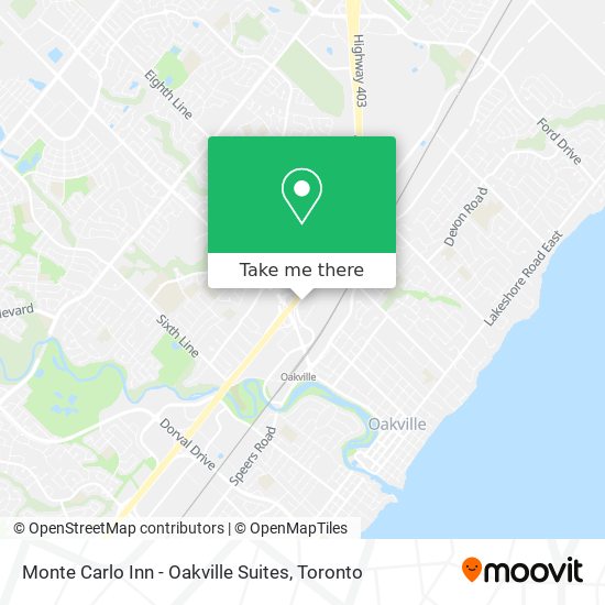Monte Carlo Inn - Oakville Suites map