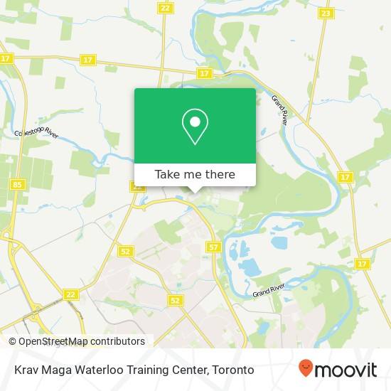 Krav Maga Waterloo Training Center plan