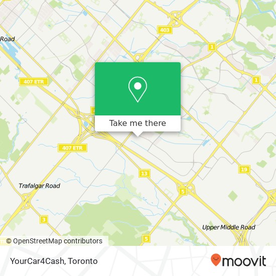 YourCar4Cash map