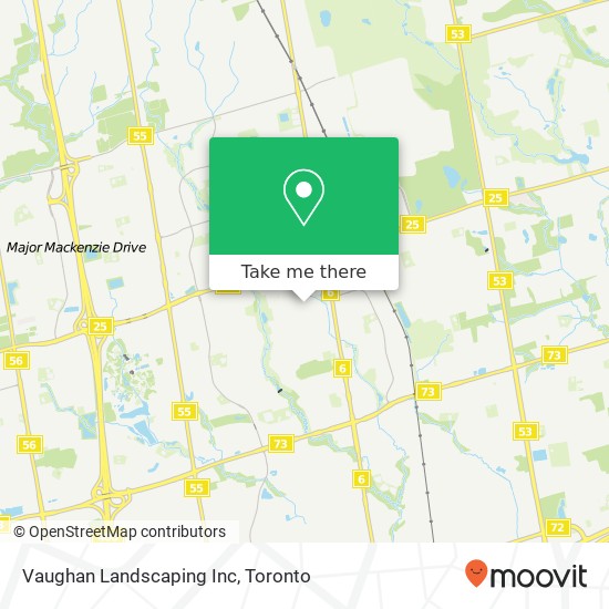 Vaughan Landscaping Inc map