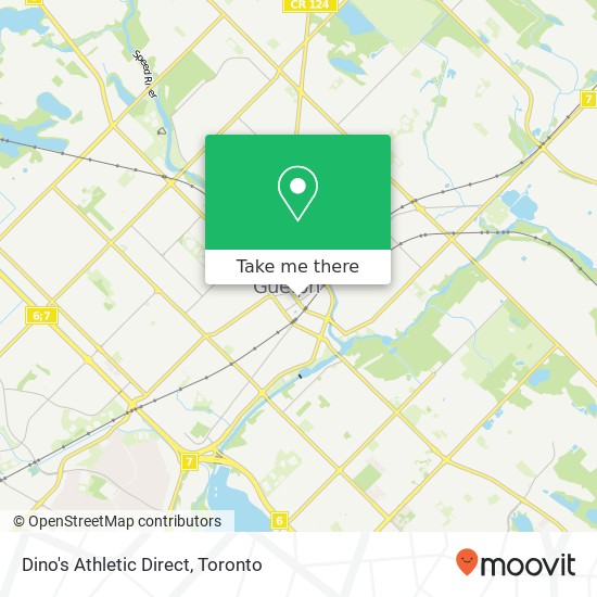 Dino's Athletic Direct map