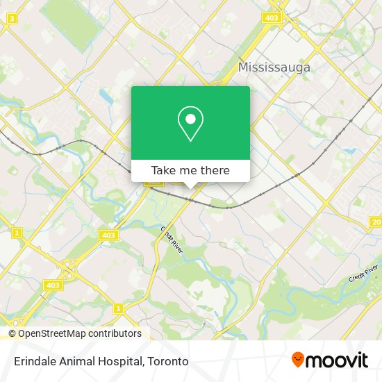 Erindale Animal Hospital map