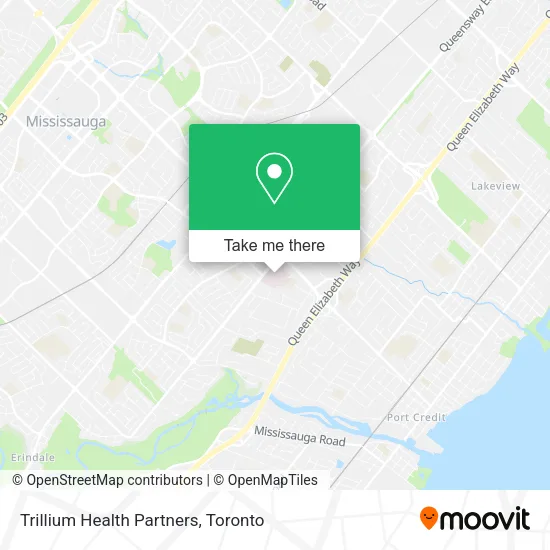 Trillium Health Partners map