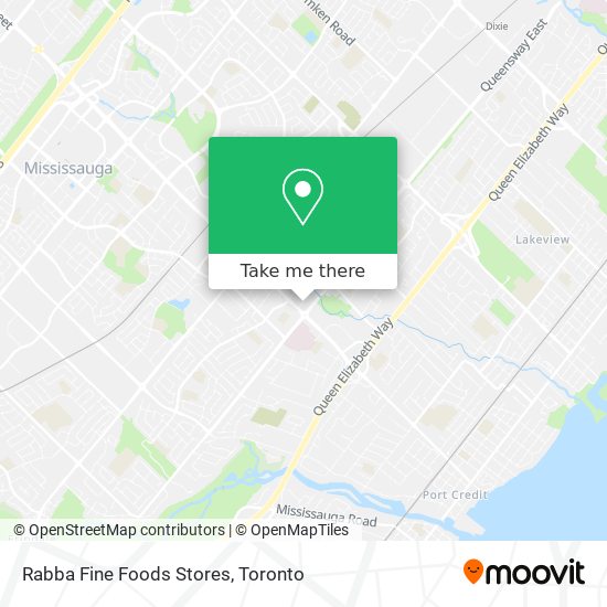 Rabba Fine Foods Stores map