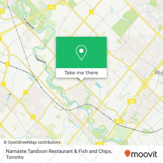 Namaste Tandoori Restaurant & Fish and Chips map