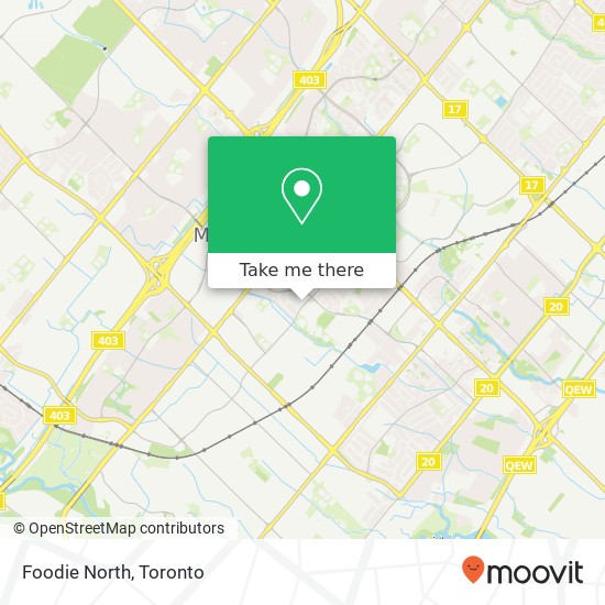 Foodie North map