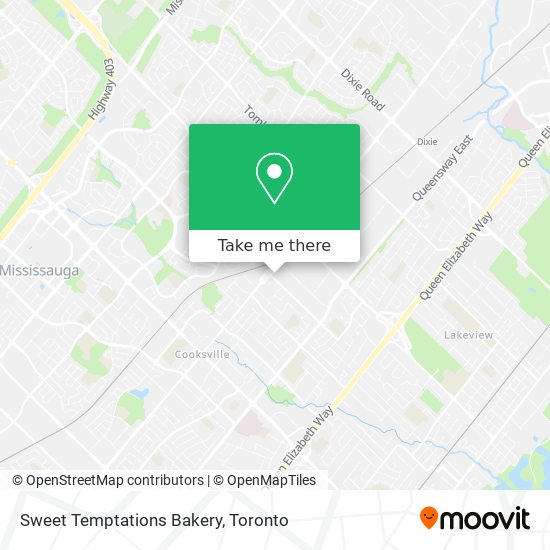 Sweet Temptations Bakery map