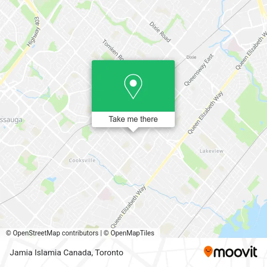 Jamia Islamia Canada map