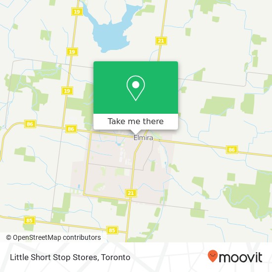 Little Short Stop Stores map