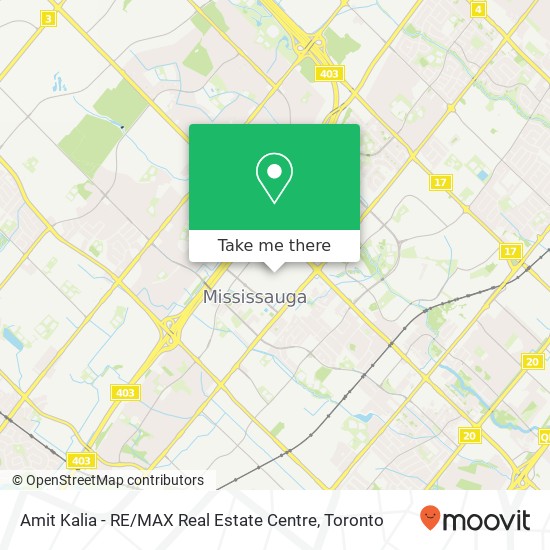 Amit Kalia - RE / MAX Real Estate Centre map