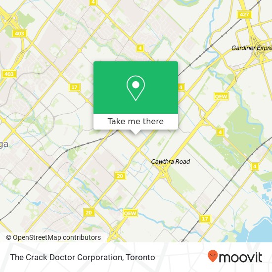 The Crack Doctor Corporation map