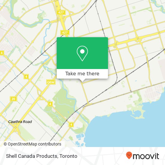 Shell Canada Products map