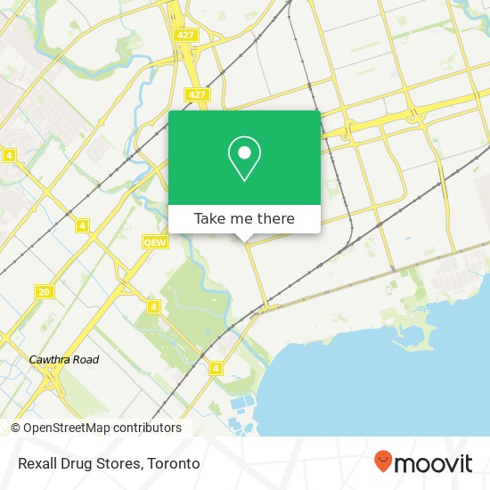 Rexall Drug Stores map