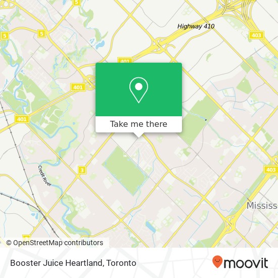 Booster Juice Heartland map