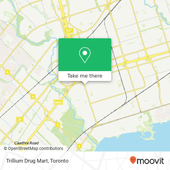 Trillium Drug Mart map