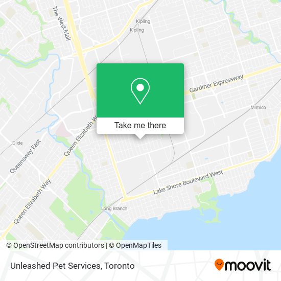 Unleashed Pet Services map