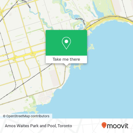 Amos Waites Park and Pool map