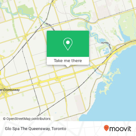 Glo Spa The Queensway map