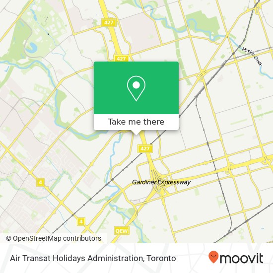 Air Transat Holidays Administration map