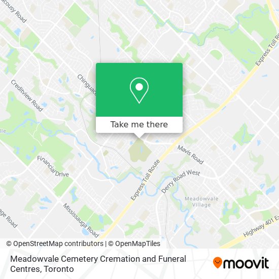 Meadowvale Cemetery Cremation and Funeral Centres map