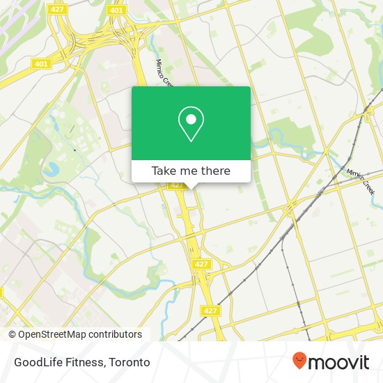 GoodLife Fitness map