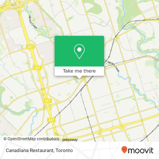 Canadiana Restaurant map