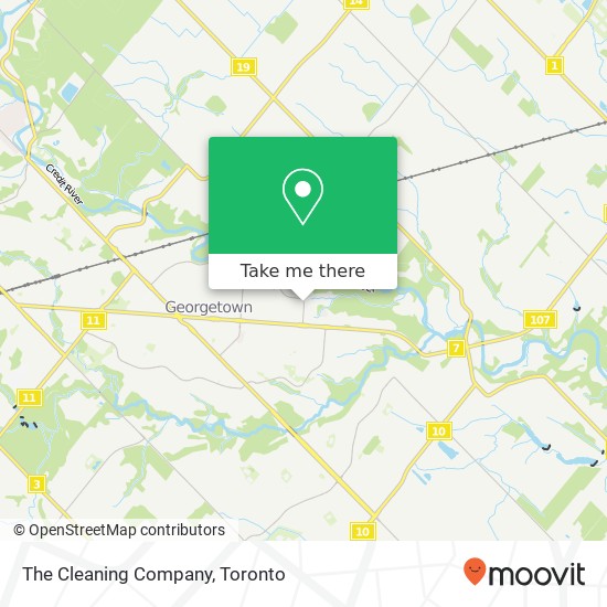 The Cleaning Company map