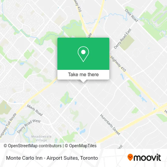 Monte Carlo Inn - Airport Suites map