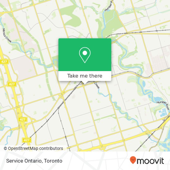 Service Ontario map