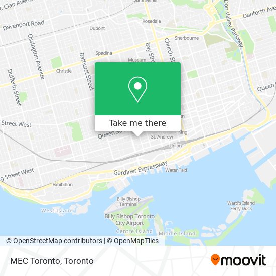 MEC Toronto map