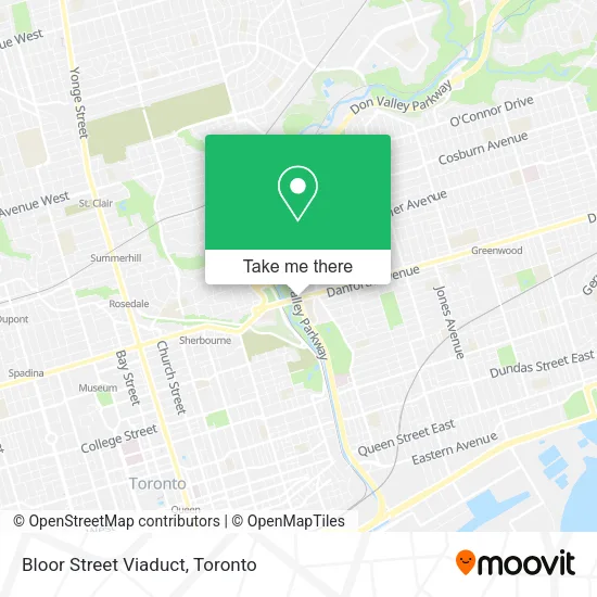 Bloor Street Viaduct map