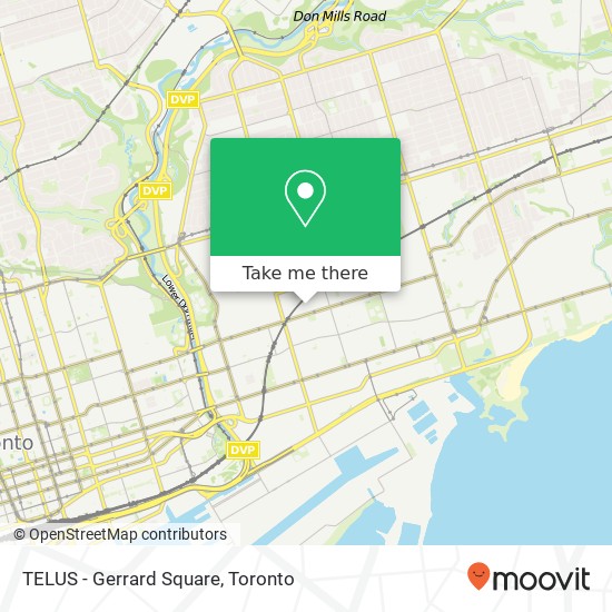 TELUS - Gerrard Square map