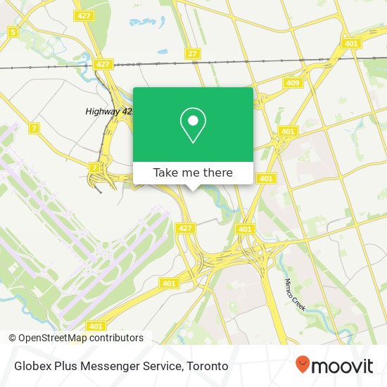 Globex Plus Messenger Service map