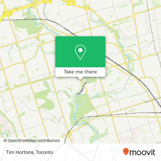 Tim Hortons map