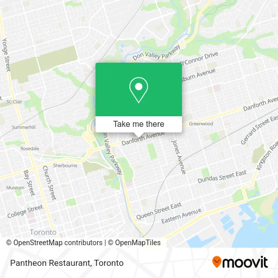 Pantheon Restaurant map