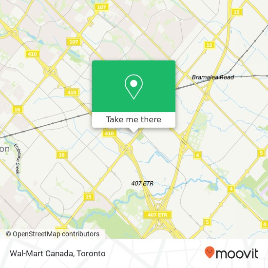Wal-Mart Canada map