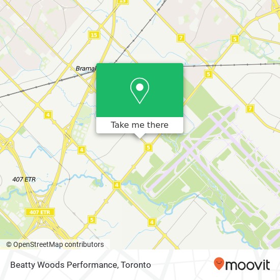 Beatty Woods Performance map
