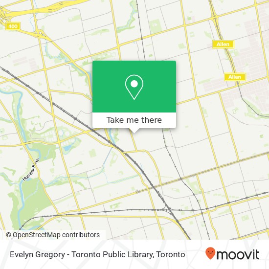 Evelyn Gregory - Toronto Public Library map