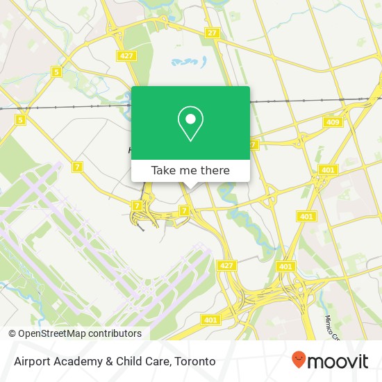 Airport Academy & Child Care map